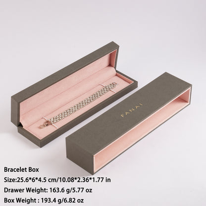 50 pcs FANAI 【The Lilac Croco Suite】 Premium Croc-Embossed Pastel Leather Jewelry Box | Luxury French Romantic Organizers for Designers