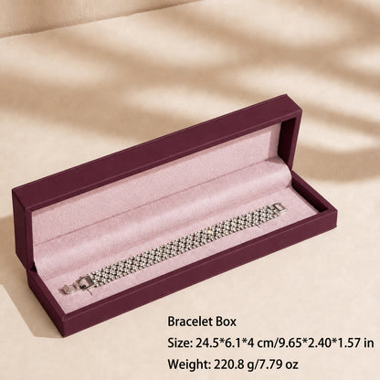 50 pcs FANAI 【The Dune Suite】 Premium Smooth PU Leather Jewelry Box | Minimalist Amber Organizer Cases for Designers
