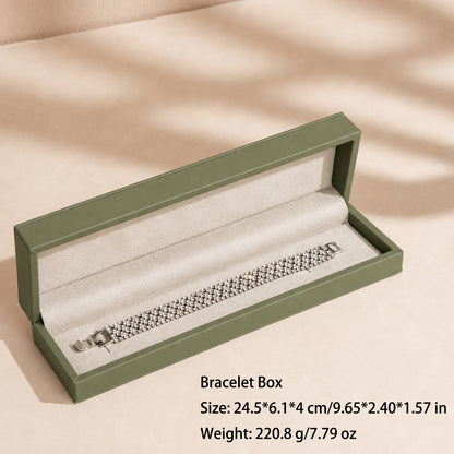 50 pcs FANAI 【The Dune Suite】 Premium Smooth PU Leather Jewelry Box | Minimalist Amber Organizer Cases for Designers