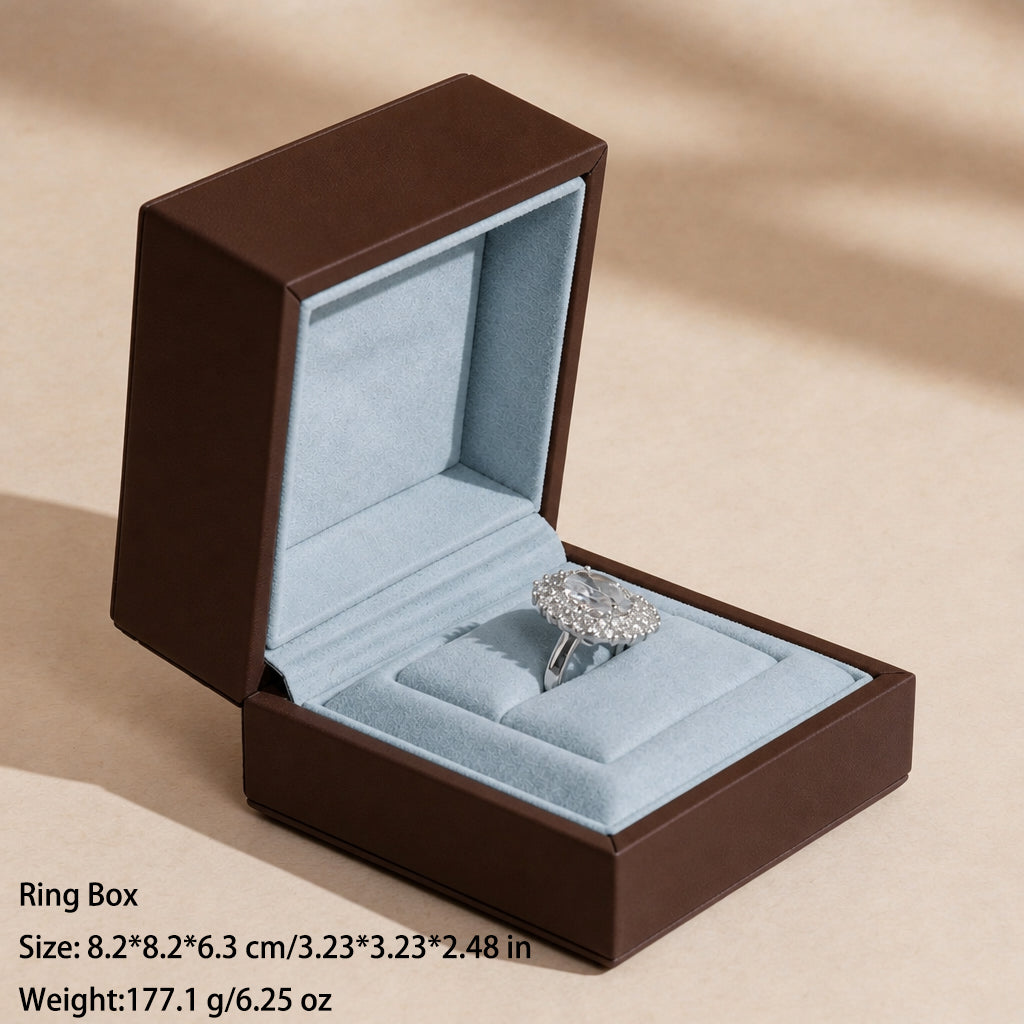 50 pcs FANAI 【The Twilight Aura】 Premium Matte Smooth Leather Jewelry Box | Luxury Twilight Organizers for Designers
