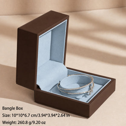 50 pcs FANAI 【The Twilight Aura】 Premium Matte Smooth Leather Jewelry Box | Luxury Twilight Organizers for Designers