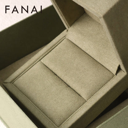 50 pcs FANAI Elegant Sage Green Jewelry Gift "Box-in-Box" Set with Certificate Pocket