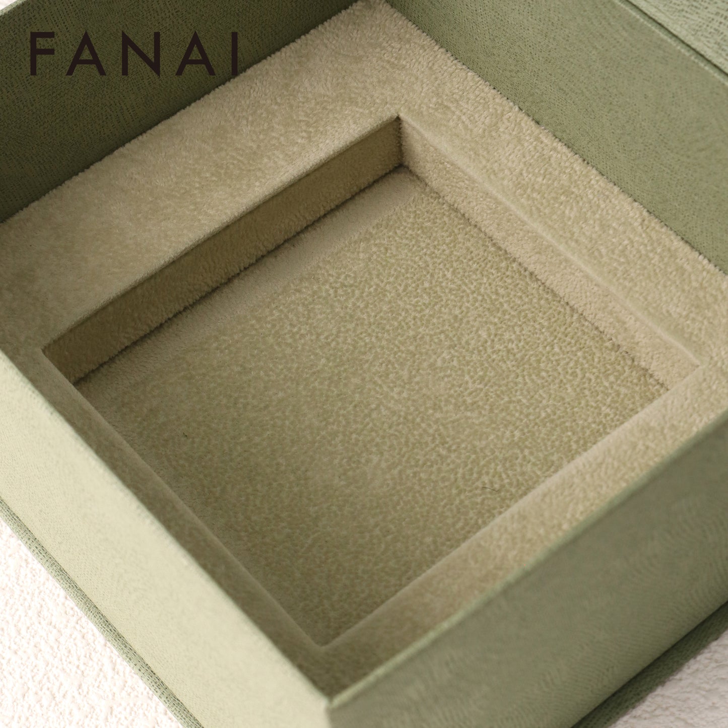50 pcs FANAI Elegant Sage Green Jewelry Gift "Box-in-Box" Set with Certificate Pocket