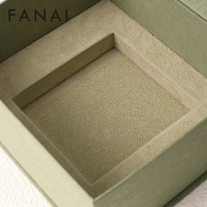 50 pcs FANAI Elegant Sage Green Jewelry Gift "Box-in-Box" Set with Certificate Pocket