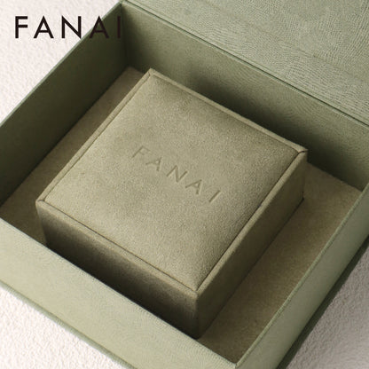 50 pcs FANAI Elegant Sage Green Jewelry Gift "Box-in-Box" Set with Certificate Pocket