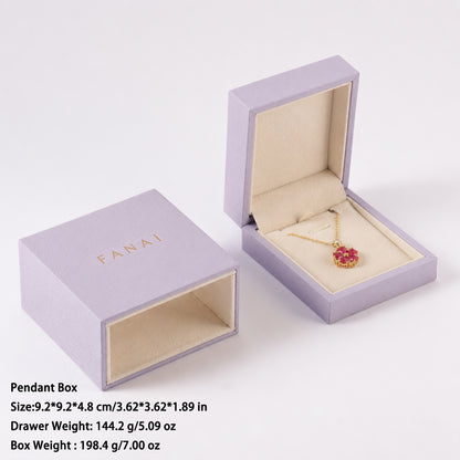 50 pcs FANAI 【The Lilac Croco Suite】 Premium Croc-Embossed Pastel Leather Jewelry Box | Luxury French Romantic Organizers for Designers