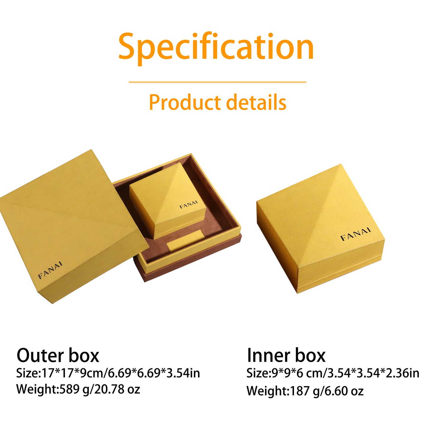 20 pcs FANAI Luxury Geometric Sculptural Box-in-Box Jewelry Gift Set | Premium Deep Space Matte Origami-Style Nested Ring,Pendant and Pendant Packaging Case