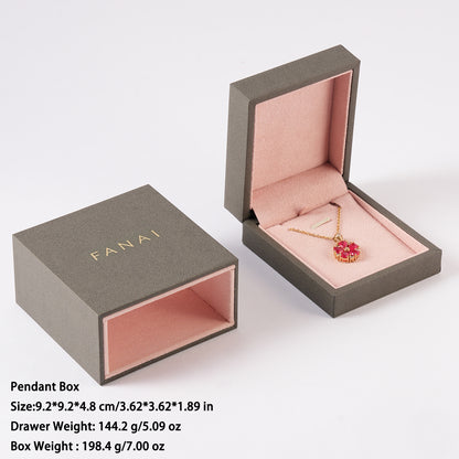50 pcs FANAI 【The Lilac Croco Suite】 Premium Croc-Embossed Pastel Leather Jewelry Box | Luxury French Romantic Organizers for Designers