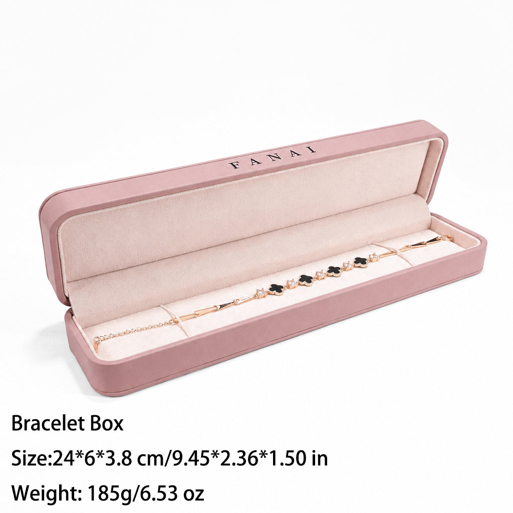 50 pcs FANAI 【The Whisper Suite】 Premium Leather Jewelry Gift Case | Elegant Grey Organizers for Designers