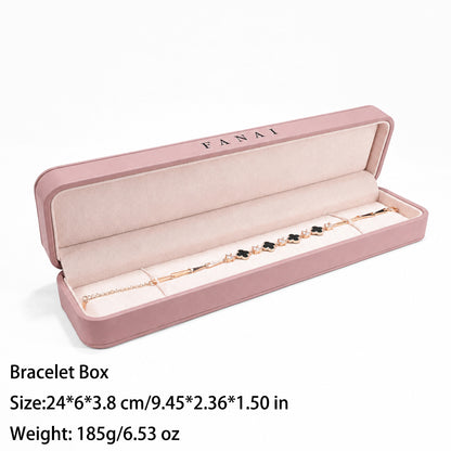 50 pcs FANAI 【The Whisper Suite】 Premium Leather Jewelry Gift Case | Elegant Grey Organizers for Designers