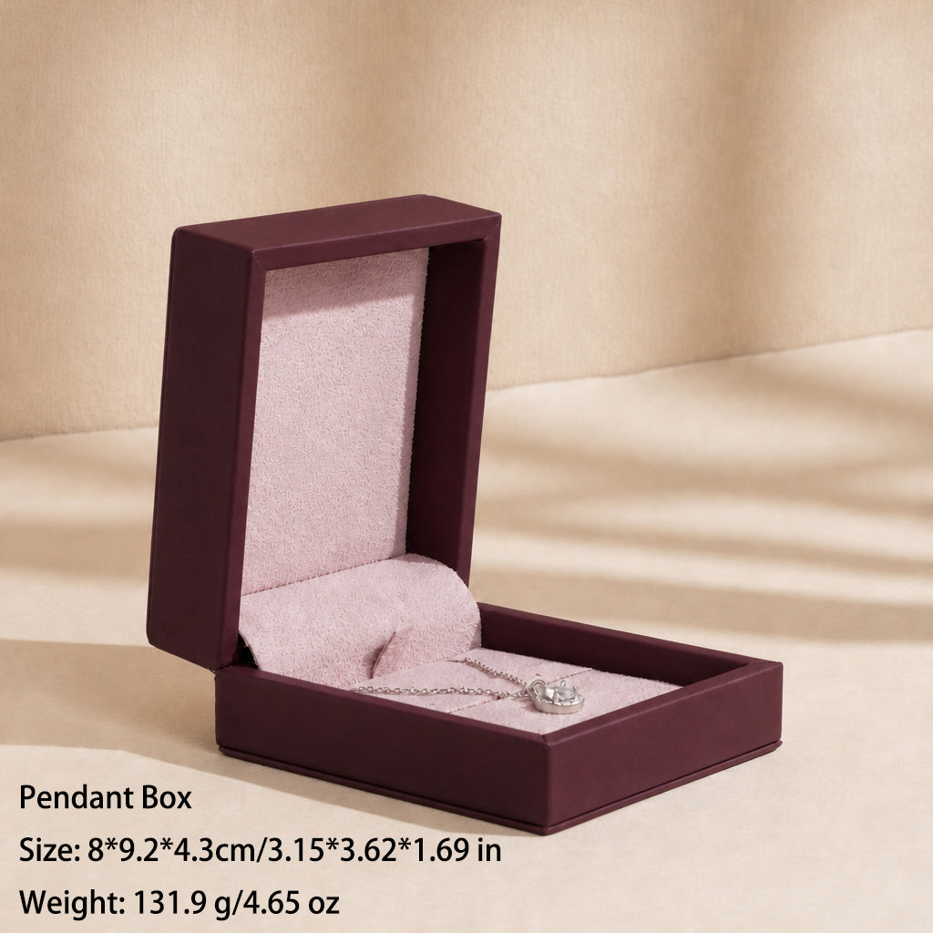 50 pcs FANAI 【The Dune Suite】 Premium Smooth PU Leather Jewelry Box | Minimalist Amber Organizer Cases for Designers