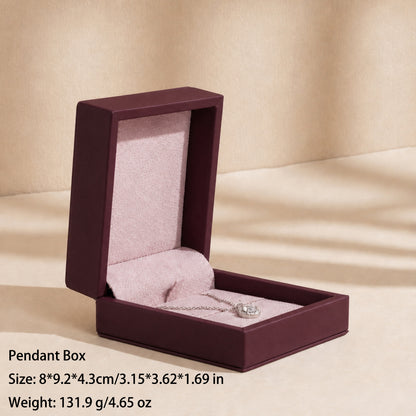 50 pcs FANAI 【The Dune Suite】 Premium Smooth PU Leather Jewelry Box | Minimalist Amber Organizer Cases for Designers
