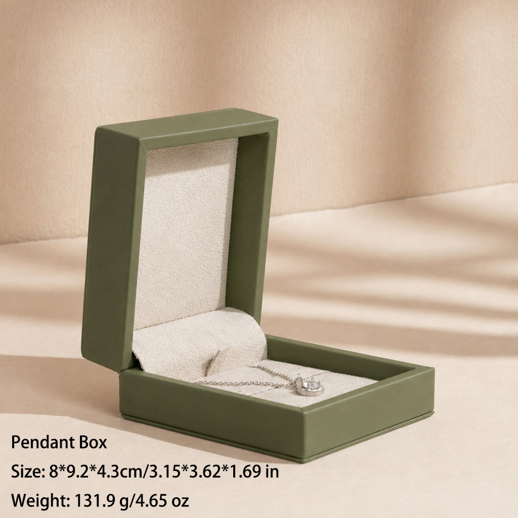 50 pcs FANAI 【The Dune Suite】 Premium Smooth PU Leather Jewelry Box | Minimalist Amber Organizer Cases for Designers