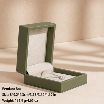 50 pcs FANAI 【The Dune Suite】 Premium Smooth PU Leather Jewelry Box | Minimalist Amber Organizer Cases for Designers