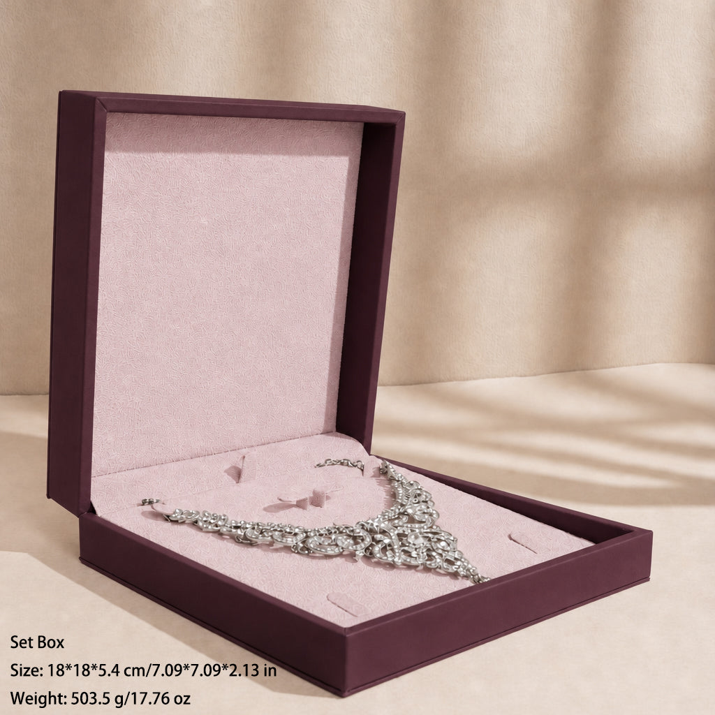 50 pcs FANAI 【The Dune Suite】 Premium Smooth PU Leather Jewelry Box | Minimalist Amber Organizer Cases for Designers