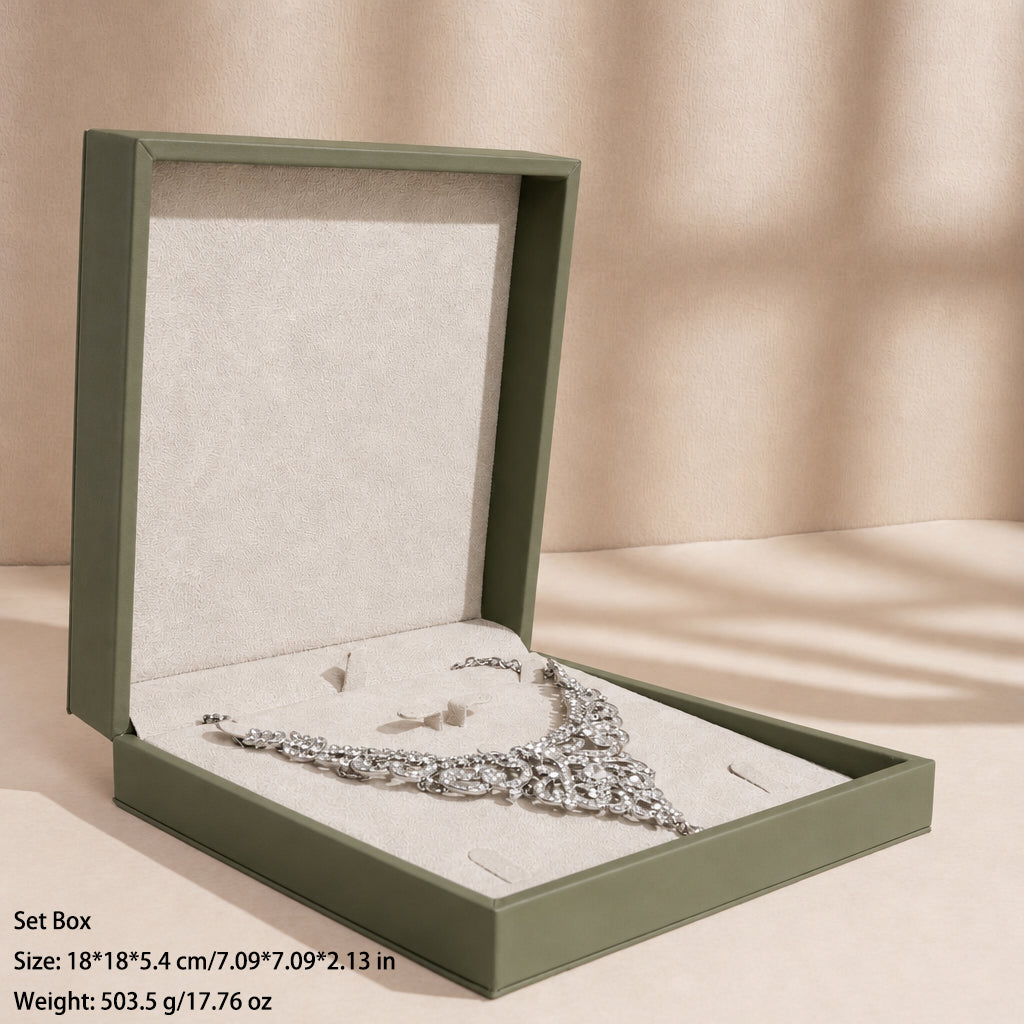 50 pcs FANAI 【The Dune Suite】 Premium Smooth PU Leather Jewelry Box | Minimalist Amber Organizer Cases for Designers