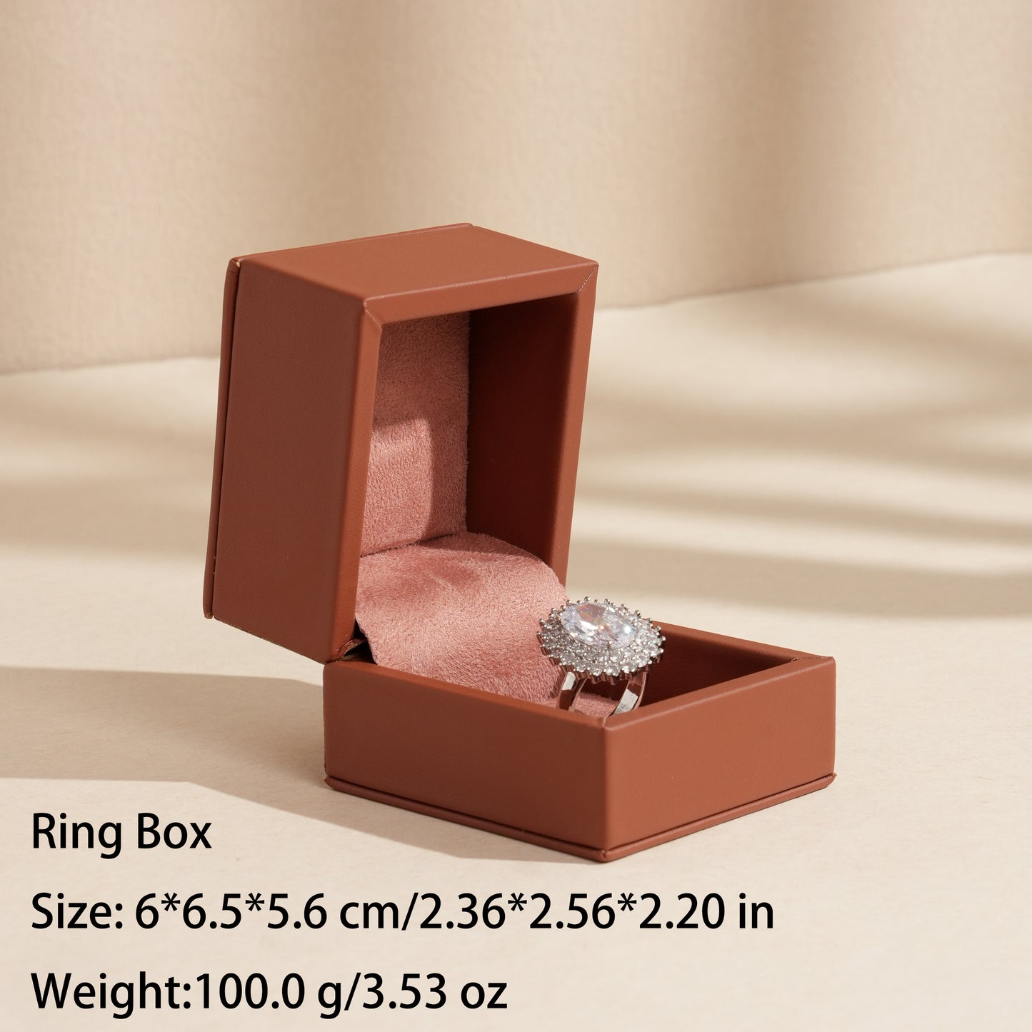 50 pcs FANAI 【The Dune Suite】 Premium Smooth PU Leather Jewelry Box | Minimalist Amber Organizer Cases for Designers