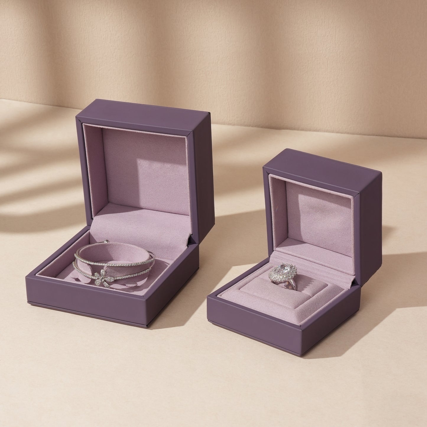 50 pcs FANAI 【The Twilight Aura】 Premium Matte Smooth Leather Jewelry Box | Luxury Twilight Organizers for Designers