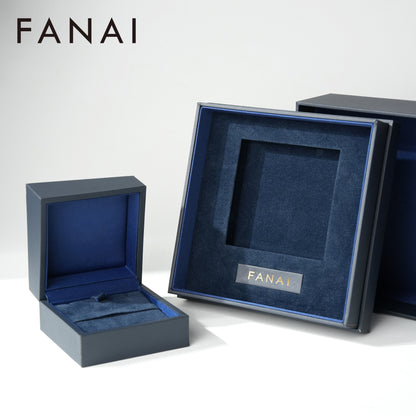 20 pcs FANAI Luxury Geometric Sculptural Box-in-Box Jewelry Gift Set | Premium Deep Space Matte Origami-Style Nested Ring,Pendant and Pendant Packaging Case