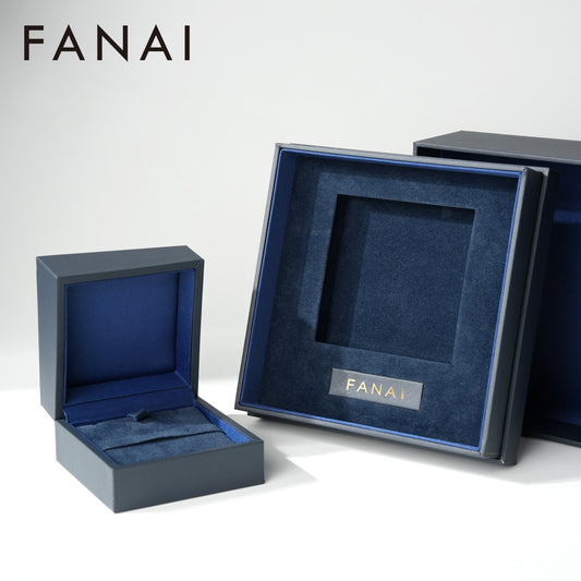 20 pcs FANAI Luxury Geometric Sculptural Box-in-Box Jewelry Gift Set | Premium Deep Space Matte Origami-Style Nested Ring,Pendant and Pendant Packaging Case