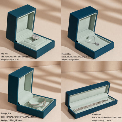50 pcs FANAI 【The Twilight Aura】 Premium Matte Smooth Leather Jewelry Box | Luxury Twilight Organizers for Designers
