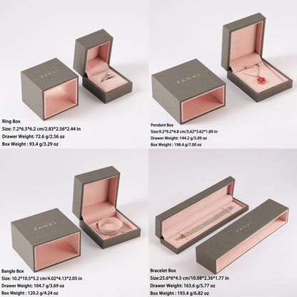 50 pcs FANAI 【The Lilac Croco Suite】 Premium Croc-Embossed Pastel Leather Jewelry Box | Luxury French Romantic Organizers for Designers